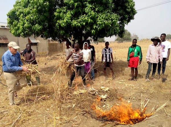 Biochar Paga trench burn